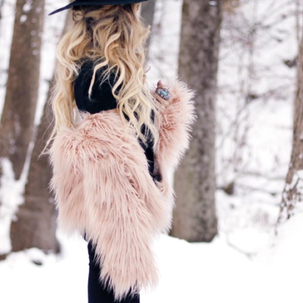 faux fur women shaggy shearling faux fur women blazer